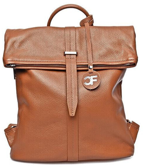 Рюкзак кожаный Carla Ferreri CF1884 Коньяк