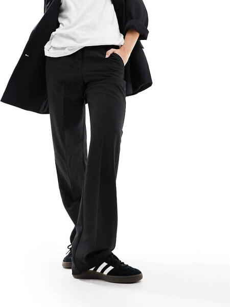 JJXX slim black straight leg trouser in black