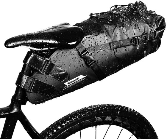 Waterfly 10L Waterproof Saddle Bag Bicycle Seat Bag Sports Saddle Bag Storage Bag for Road Bike Mountain Bike