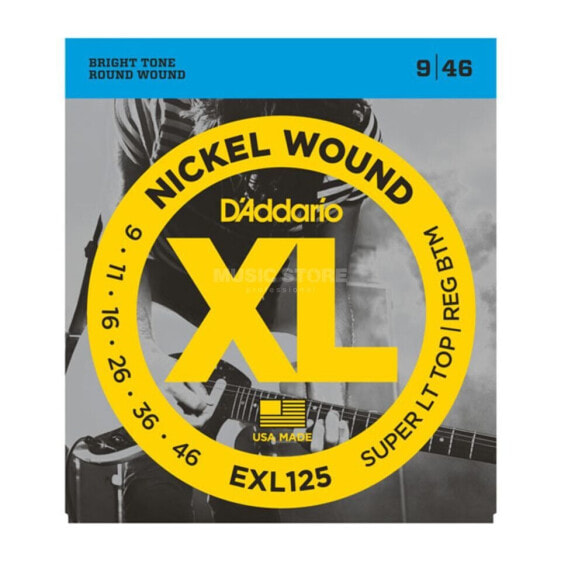 D'Addario E-Guitar Strings EXL125 09-46 Nickel Wound