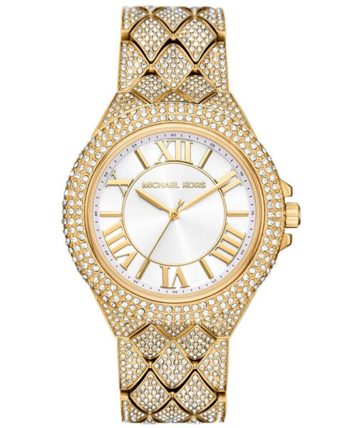Women's Camille Three-Hand Gold-Tone Stainless Steel Watch 43mm