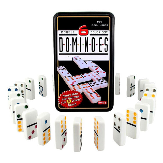 Настольная игра Softee Domino Plus 28 мультицветных косточек