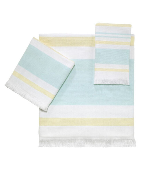 Clubhouse Stripe 2-Pc. Hand Towel, 16" x 28"