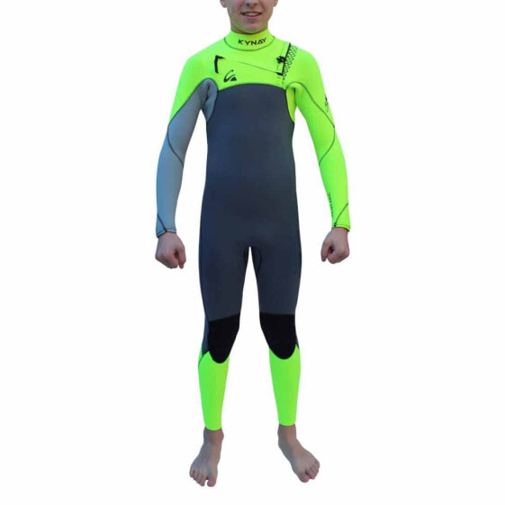 KYNAY Surf Neoprene Ultra Stretch Warma Youth Long Sleeve Chest Zip Neoprene Suit 4/3 mm