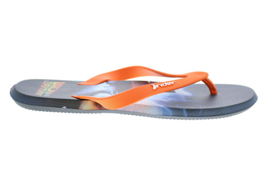 Rider R1 Blockbuster Back To The Future Mens Orange Flip-Flops Sandals Shoes