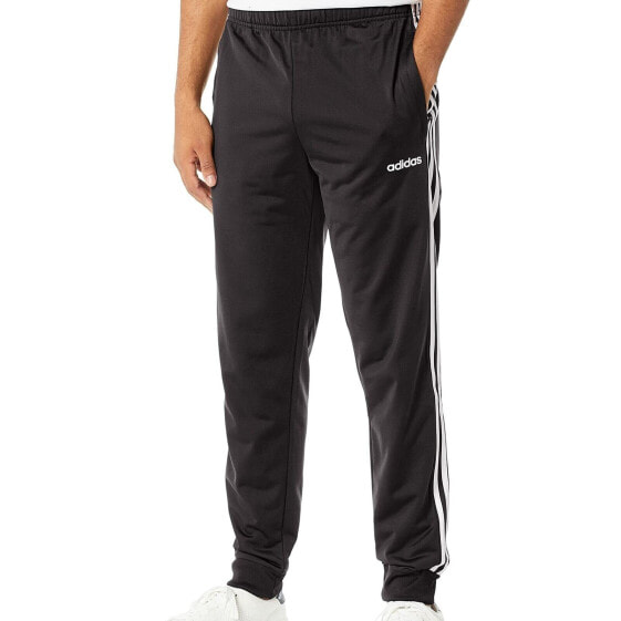 [DQ3090] Mens Adidas Essentials 3-Stripes Tapered Tricot Joggers