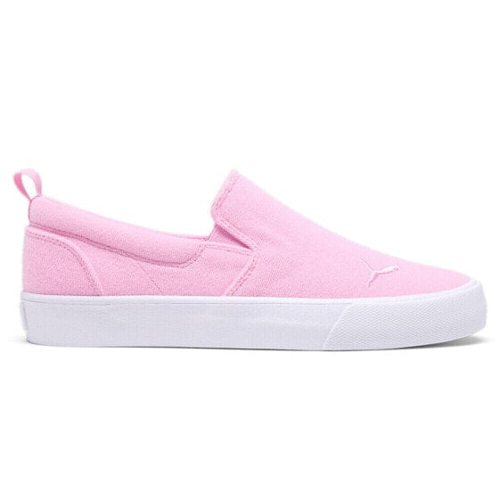 Puma Bari Terry Comfort Slip On Womens Pink Sneakers Casual Shoes 39378503