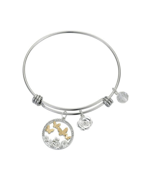 Браслет Unwritten Crystal Butterfly Bangle