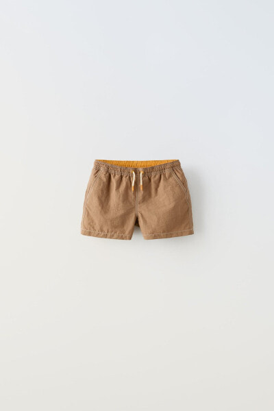 2-6 years/ topstitched swim shorts