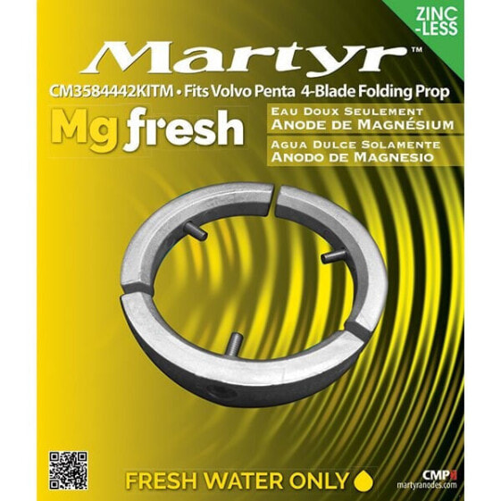 MARTYR ANODES Volvo Penta 4-Blade Magnesium Anode Kit