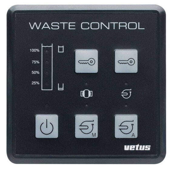 VETUS 12-24V Sanitary Water System Control Panel