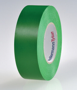 HellermannTyton Hellermann Tyton HTAPE-FLEX15-19x20 - Green - Bundling - Fastening - Marking - Repairing - Strengthening - PVC - Solvent resistant - RoHS - 90 °C