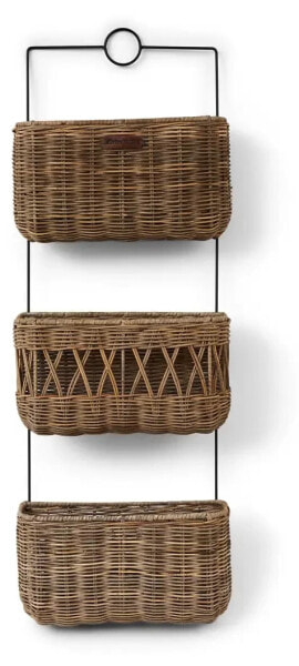 Rustic Rattan Wall Wandregal