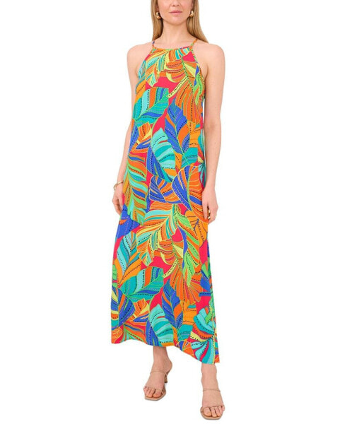 Women's Printed Sleeveless Maxi Dress