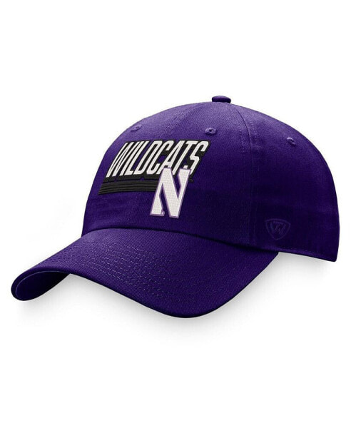 Бейсболка на регулируемой шапке Top of the World для мужчин, фиолетовая Northwestern Wildcats Slice