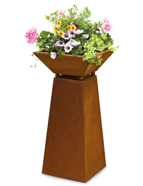 Аксессуары для цветов Rostikal Gartendeko Säule mit Pflanzschale