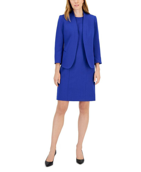 Костюм Anne Klein Shawl-Collar Sheath Dress Suit