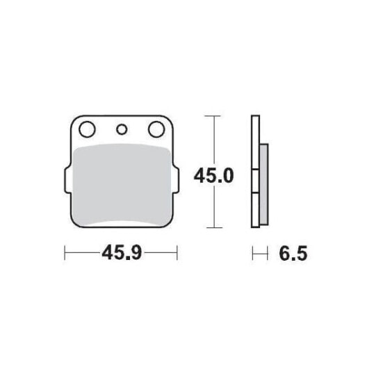 MOTO-MASTER Honda/Husqvarna/KTM/Suzuki 091012 Sintered Brake Pads