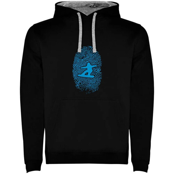 KRUSKIS Snowboarder Fingerprint Two-Colour hoodie