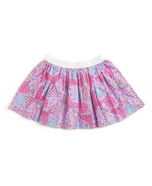 Little and Big Girls Mermaid Splash Tutu Skirt