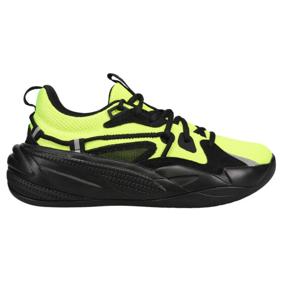 Puma RsDreamer Mens Black, Yellow Sneakers Casual Shoes 193990-19