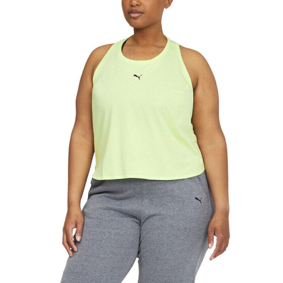 Puma TriBlend Training Tank Top Pl Womens Green Casual Athletic 522615-36