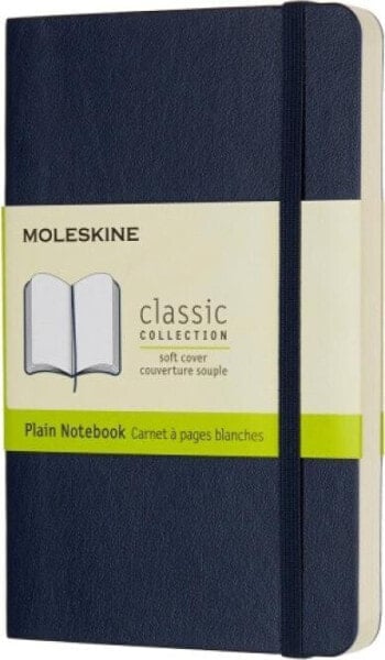 Moleskine Notes MOLESKINE P (9x14cm) gładki, miękka oprawa, sapphire blue, 192 strony, niebieski