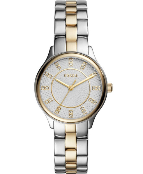 Women's Modern Sophisticate Three Hand Two Tone Stainless Steel Watch 30mm