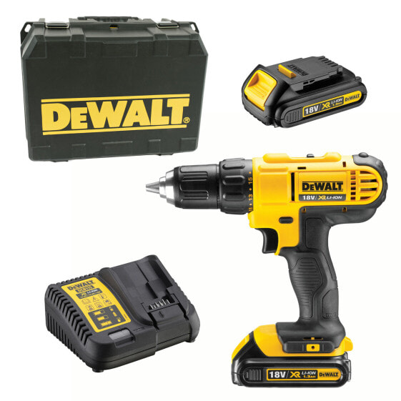 DeWALT Akku-Bohrschrauber DCD771C2-QW 2x 1,3 Ah Akku 18 V + Lader im Koffer