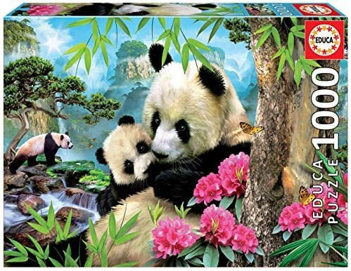 EDUCA BORRAS Puzzle 1000 Pieces Panda Bears