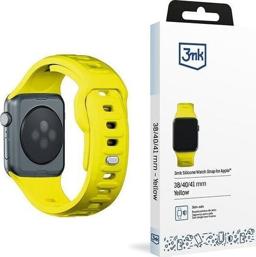 3MK 38/40/41 mm Yellow - 3mk Silicone Watch Strap for Apple