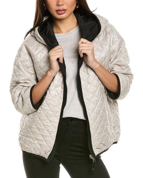 Max Mara Nora Quilted Silk-Blend Jacket Women's White 6