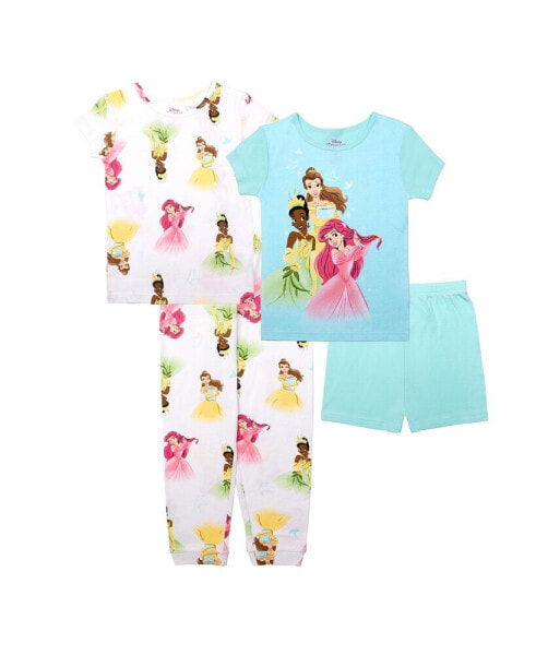 Little Girls Top and Pajama, 4 Piece Set