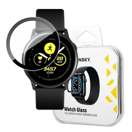 Hybrydowe szkło ochronne do Samsung Galaxy Watch Active czarny