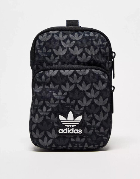 adidas Originals monogram festival bag in black