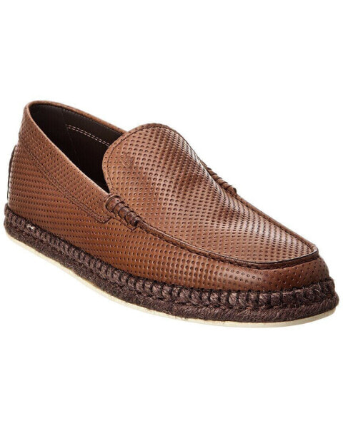 Tod's Embossed Leather Moccasin Men's 6