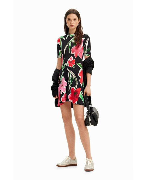 Women's Short floral skater dress