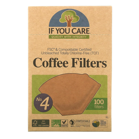 Coffee Filters, No. 4 , 100 Filters