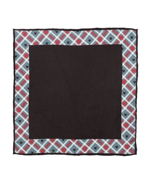 Men's Mickey Mouse Holiday Plaid Pocket Square