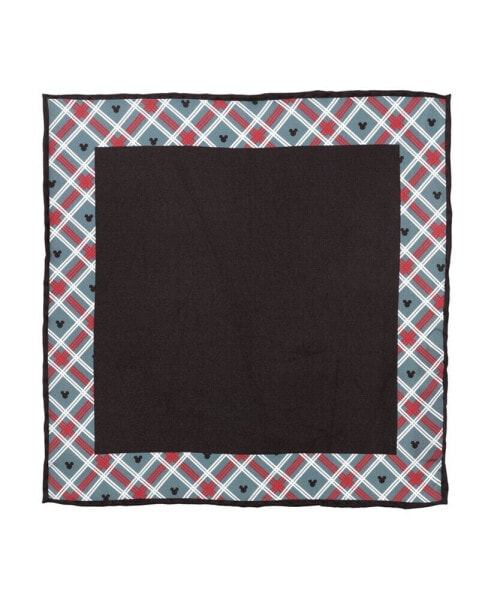 Men's Mickey Mouse Holiday Plaid Pocket Square