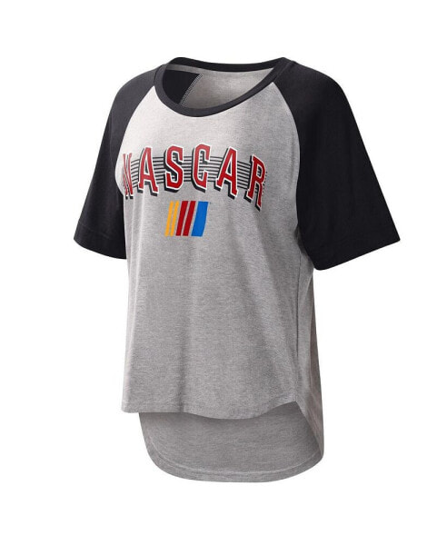 Women's Gray, Black NASCAR Slugger T-shirt