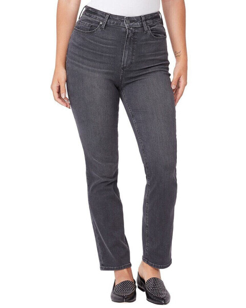 Paige Accent Dark Magnet Ultra High Rise Straight Jean Women's