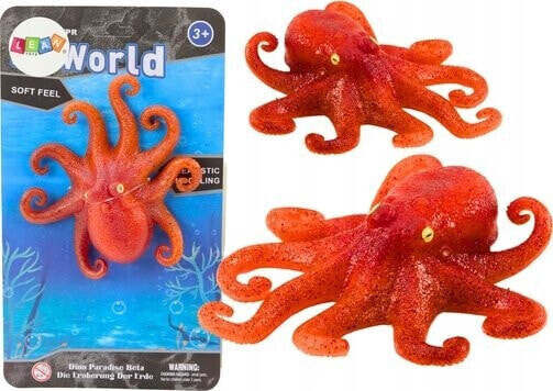 Figurka LeanToys Figurka Gumowa Ośmiornica Pomarańczowa Sea World