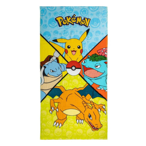 Пляжное полотенце Pokémon Разноцветный 70 x 140 cm