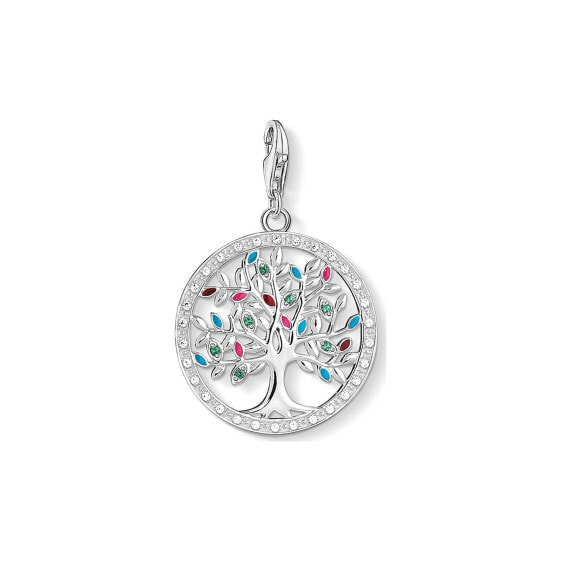 Thomas Sabo Charms mit Carriern Charm-Anhänger Tree of Love bunt 925 Sterling Silber 1667-473-7