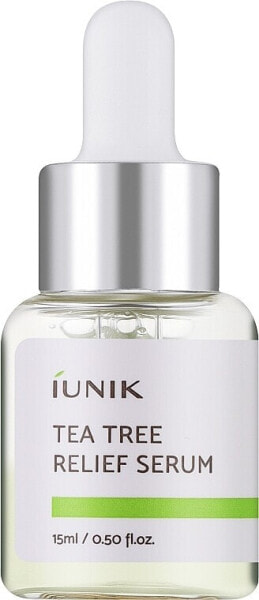 Beruhigendes Gesichtsserum mit Teebaumextrakt - iUNIK Tea Tree Relief Serum 15 ml