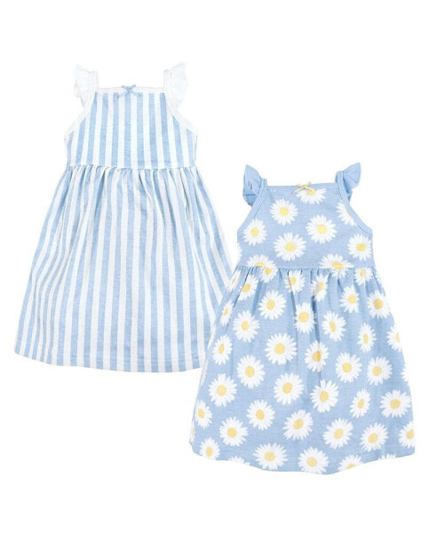 Платье Hudson Baby для маленьких девочек, синее с рисунком в виде дaisy