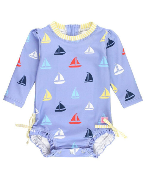 Baby Girls Baby Long Sleeve One Piece Rash Guard