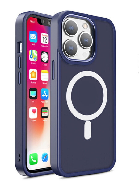 Чехол Color Matte Case для iPhone 15 с MagSafe гранатовый