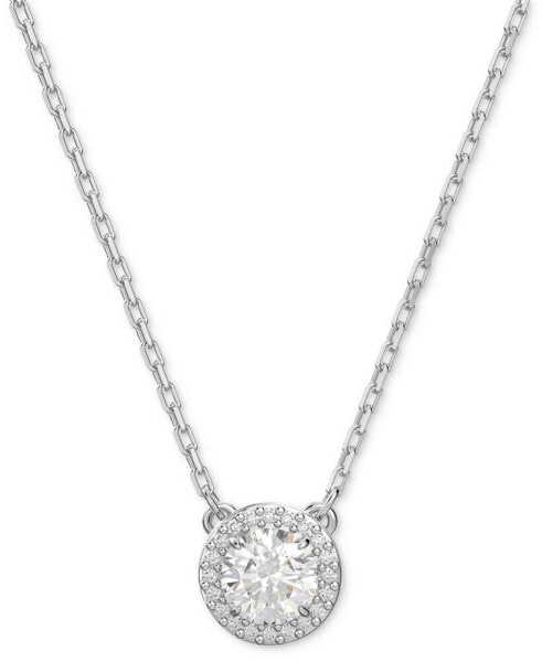 Swarovski silver-Tone Constella Crystal Pendant Necklace, 14-7/8" + 3" extender